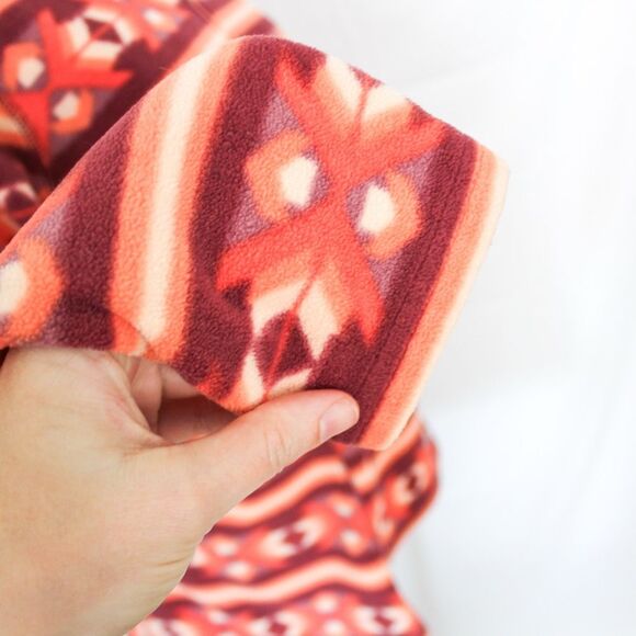 Eddie Bauer Women’s Quest Plush 1/4 Zip Fleece Aztec Print Large - Picture 3 of 7